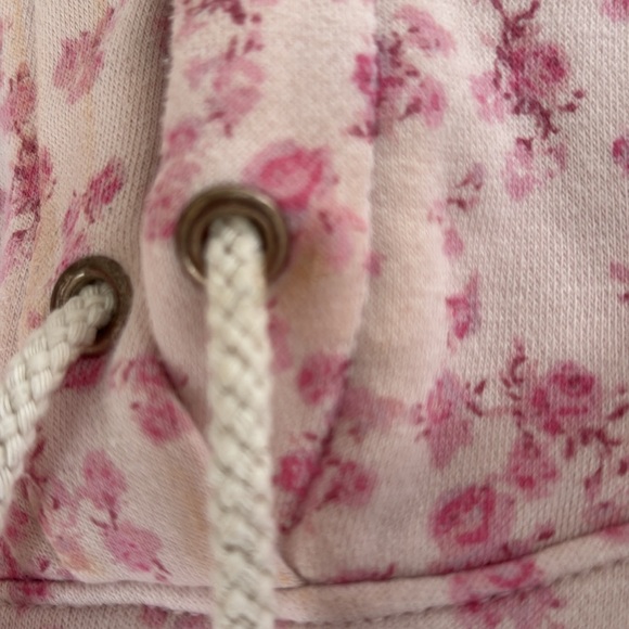 Gap X LoveShackFancy Cropped Floral Logo Hoodie Small - Picture 10 of 10